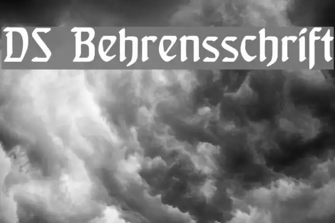 DS Behrensschrift Font examples