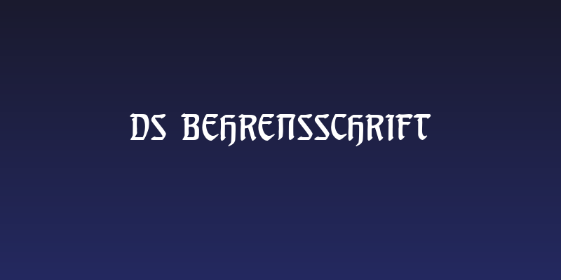 DS Behrensschrift Social Header
