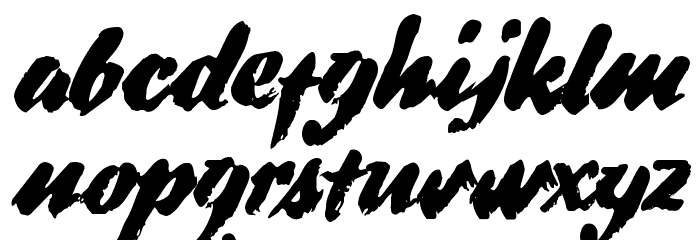 DS BroadBrush フォント 小文字