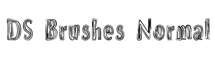 DS Brushes Normal Font