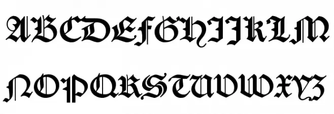 DS Caslon Gotisch OsF Шрифта ВЕРХНИЙ