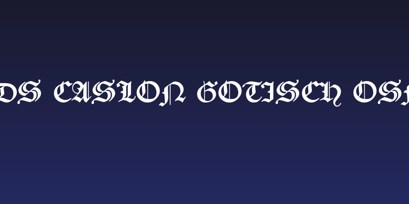 DS Caslon Gotisch OsF Social Header