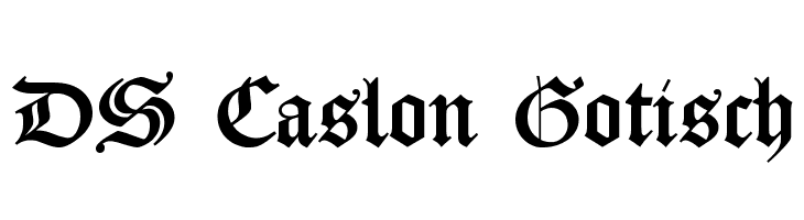 DS Caslon Gotisch  les polices de caractères gratuit tlcharger
