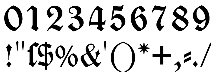 DS Caslon Gotisch Font OTHER CHARS