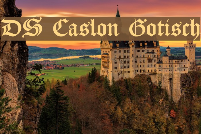 DS Caslon Gotisch Font examples
