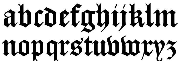 DS Caslon Gotisch Font LOWERCASE