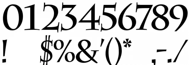 DS CenturyCapitals フォント その他の文字