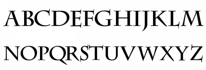 DS CenturyCapitals Шрифта ВЕРХНИЙ