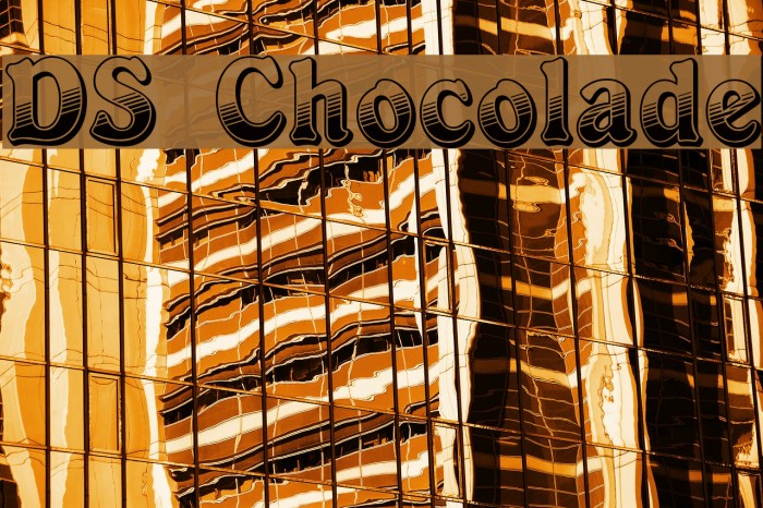 DS Chocolade Font examples
