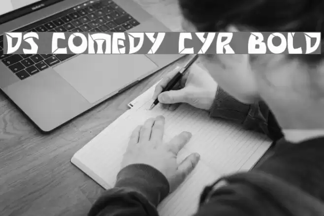 DS Comedy Cyr Bold Fonte examples
