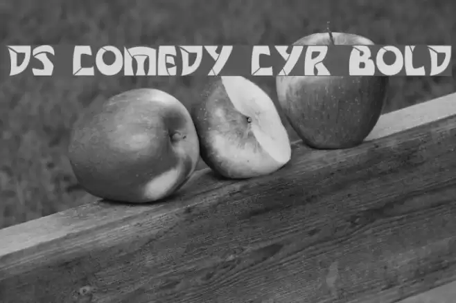 DS Comedy Cyr Bold Fonte examples