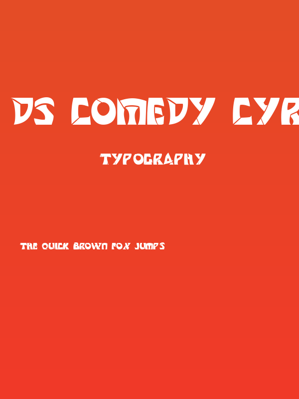 DS Comedy Cyr Bold Poster