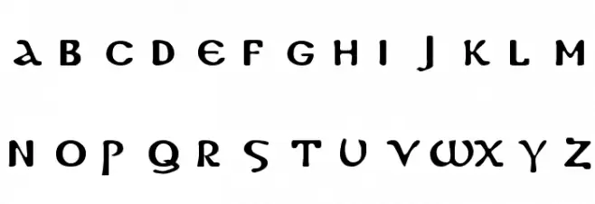 DS Coptic फ़ॉन्ट लोअरकेस