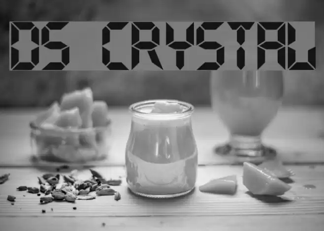 DS Crystal Font examples