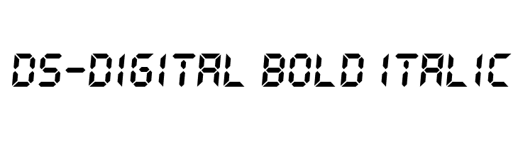 DS-Digital Bold Italic  नि: शुल्क फ़ॉन्ट्स डाउनलोड