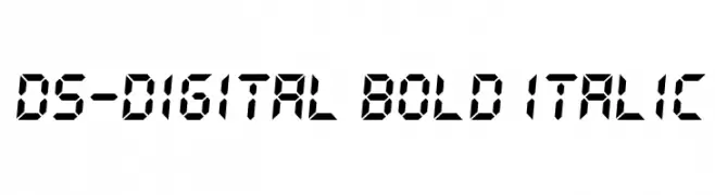 DS-Digital Bold Italic  baixar fontes gratis