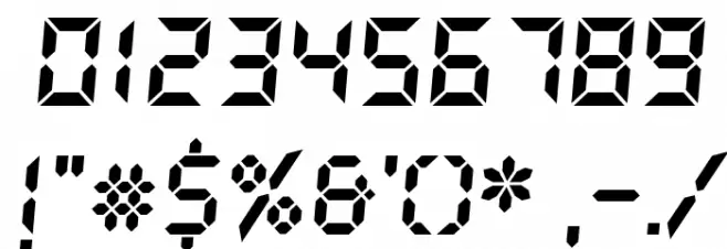 DS-Digital Bold Italic Font OTHER CHARS