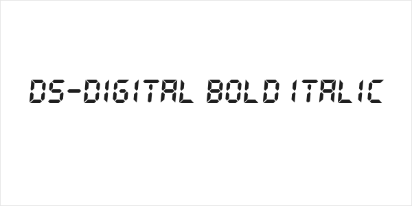 DS-Digital Bold Italic Logo