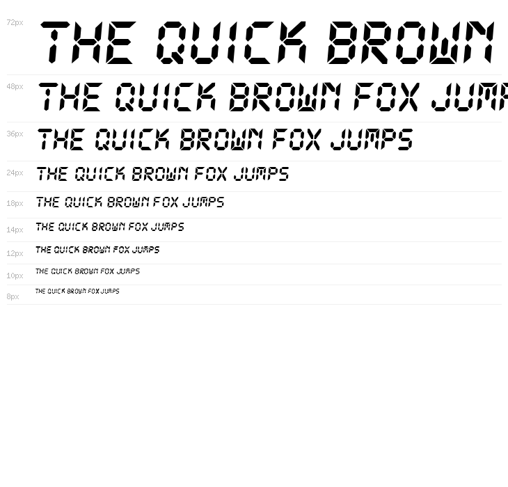 DS-Digital Bold Italic Waterfall