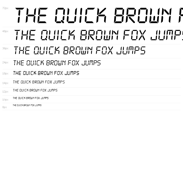 DS-Digital Italic Waterfall