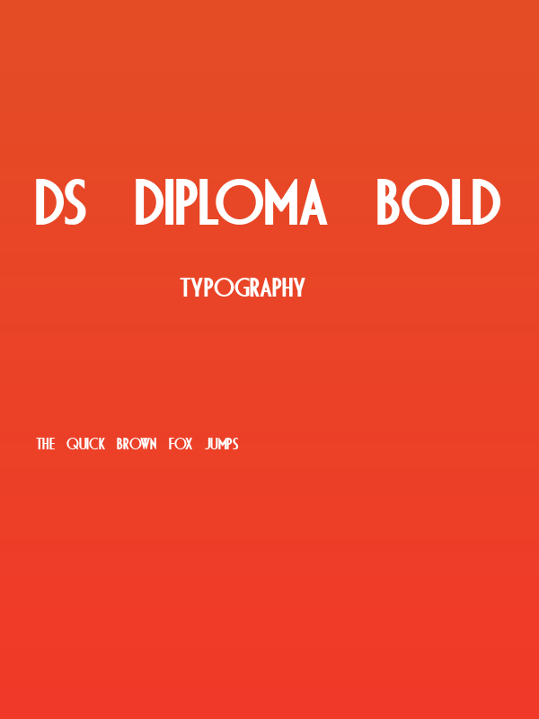 DS Diploma Bold Poster