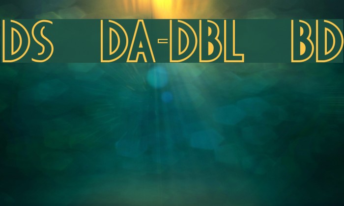 DS Diploma-DBL Bold Font examples