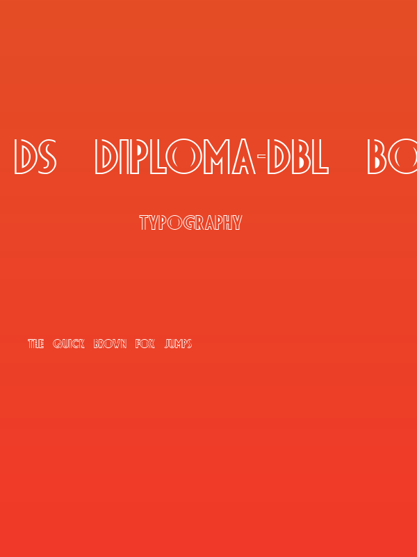 DS Diploma-DBL Bold Poster
