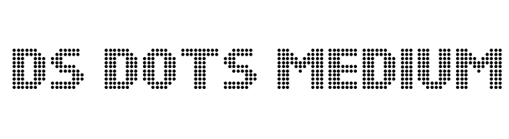 DS Dots Medium  Descarca Fonturi Gratis