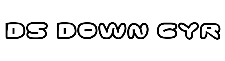 DS Down Cyr  Скачать бесплатные шрифты