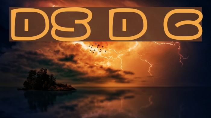 DS Down Cyr Font examples