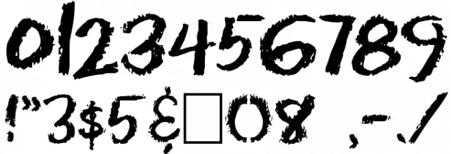 DS Eraser Cyr フォント その他の文字