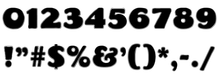 DS Fatty Contour Font OTHER CHARS
