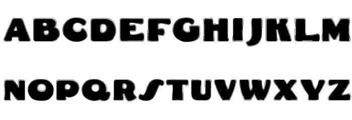 DS Fatty Contour Font LOWERCASE