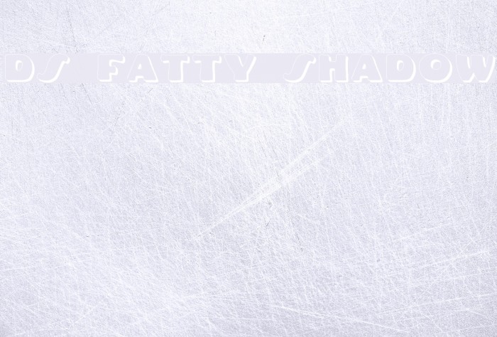 DS Fatty Shadow Font examples