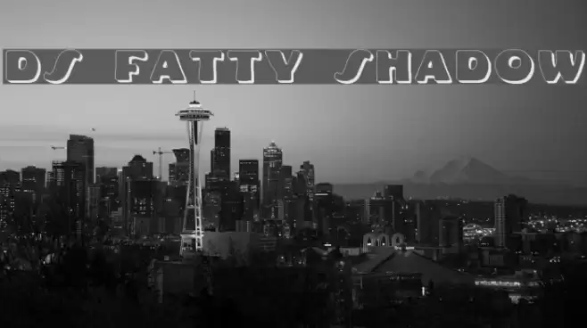 DS Fatty Shadow Font examples