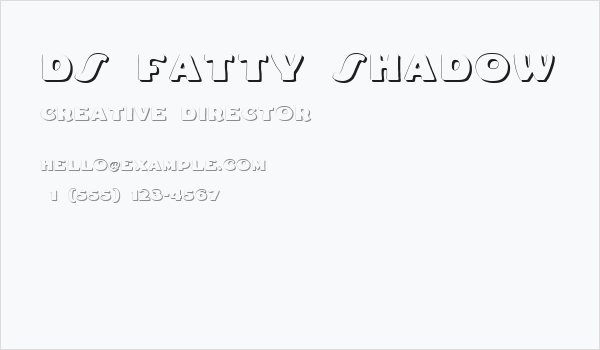 DS Fatty Shadow Business Card