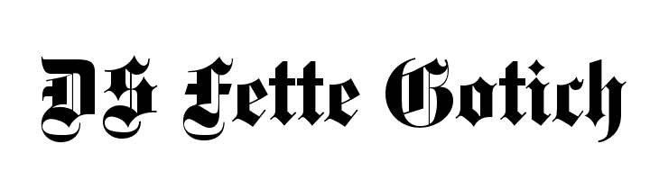 DS Fette Gotisch  Fuentes Gratis Descargar