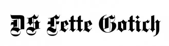 DS Fette Gotisch  Descarca Fonturi Gratis