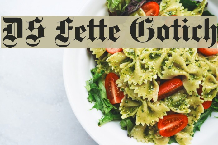 DS Fette Gotisch Font examples