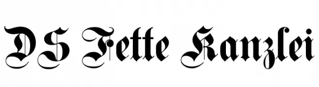 DS Fette Kanzlei  Descarca Fonturi Gratis
