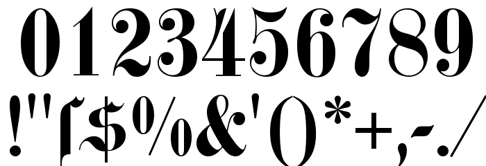 DS Fette Kanzlei Font OTHER CHARS