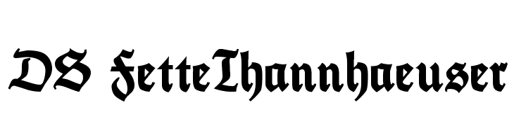 DS FetteThannhaeuser  免费字体下载