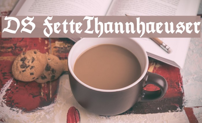 DS FetteThannhaeuser Font examples