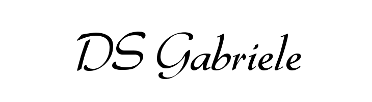 DS Gabriele  les polices de caractères gratuit tlcharger