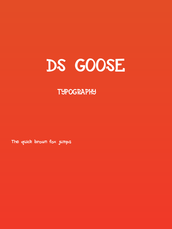 DS Goose Poster