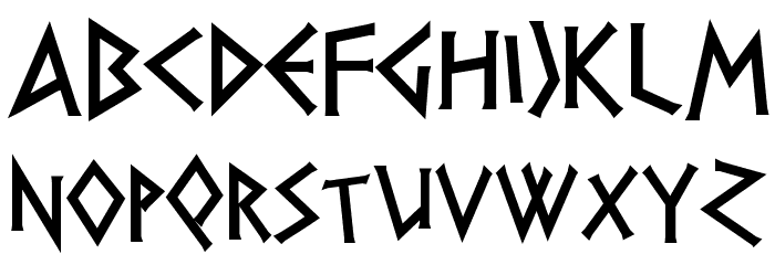 DS Greece Font LOWERCASE