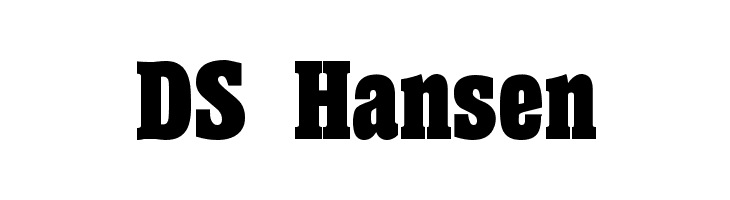 DS Hansen  Free Fonts Download