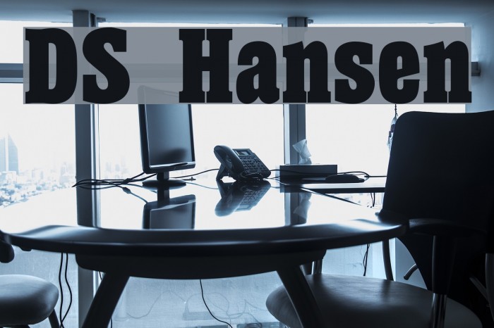 DS Hansen Font examples