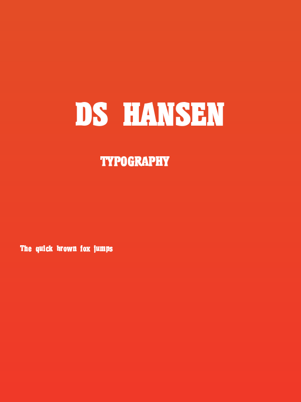 DS Hansen Poster