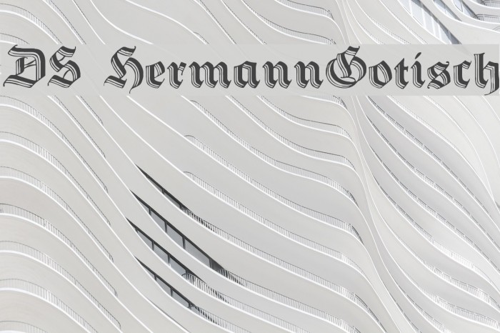 DS HermannGotisch Font examples